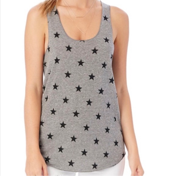 2/$20 Alternative Apparel Eco Gray Stars Tank - Picture 3 of 4